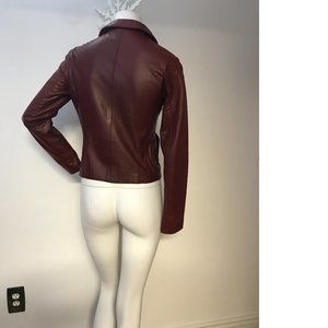 RUDSAK Women's Burgundy Leather Jacket